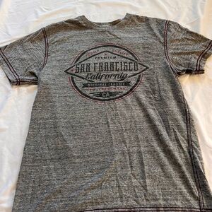 Gray Graphic T-Shirt-San Francisco